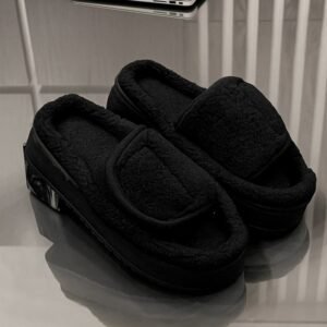 سليبر شتوي ستاتي لون أسود