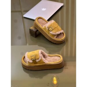 سليبر شتوي ستاتي لون برتقالي