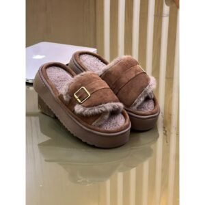 سليبر شتوي ستاتي لون بني