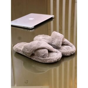 سليبر شتوي ستاتي لون بني