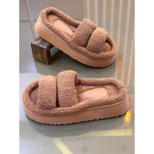 سليبر شتوي ستاتي لون بني