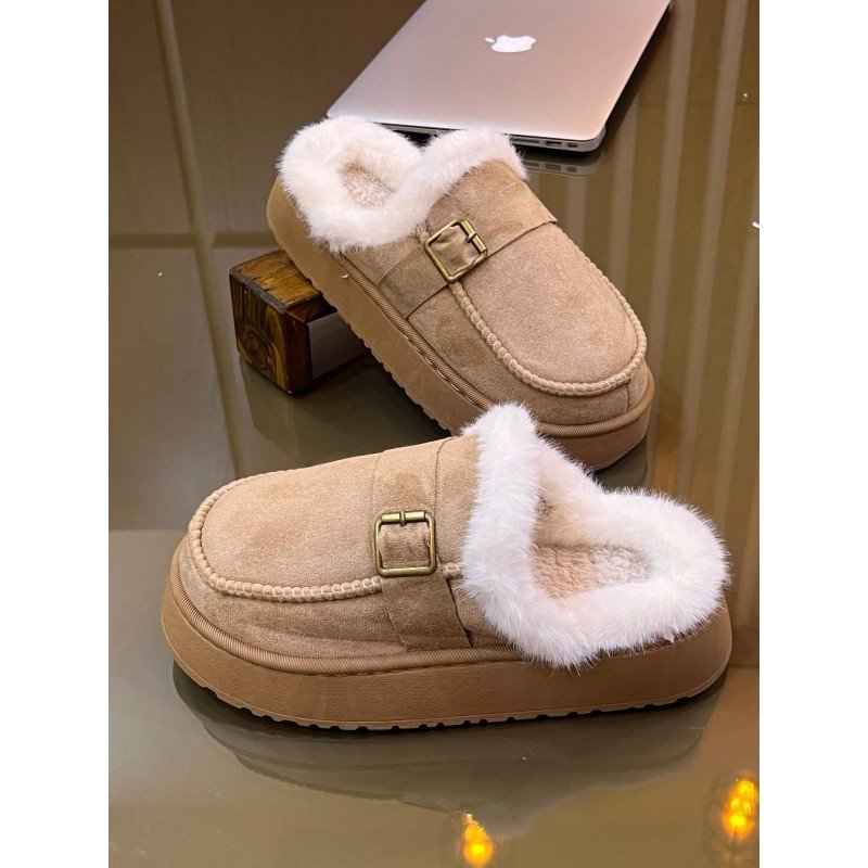 سليبر شتوي ستاتي لون بيج