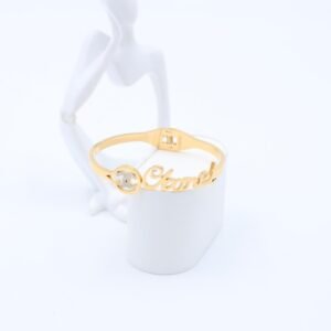 سوار لون ذهبي زركون فضي