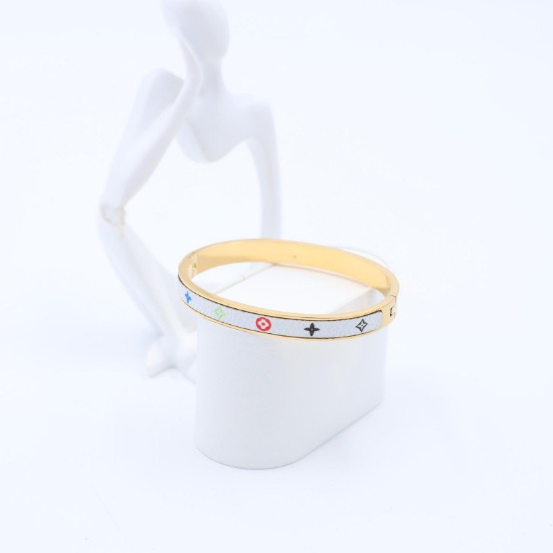 سوار لون ذهبي وأبيض