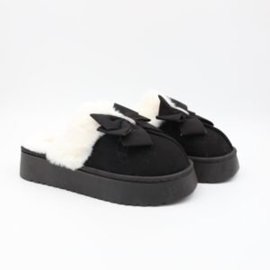 شبشب شتوي للنساء لون أسود