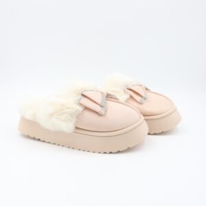 شبشب شتوي للنساء لون بيج