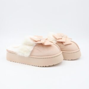 شبشب شتوي للنساء لون بيج