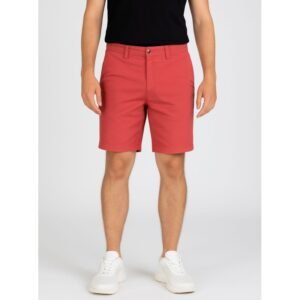 شورت جينز للرجال لون أحمر فاتح