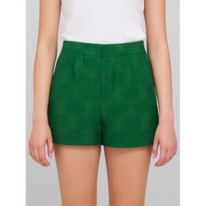 شورت ستاتي قصير لون أخضر