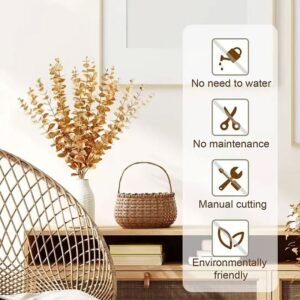 ضمة عروق  صناعي ذهبي عدد 6