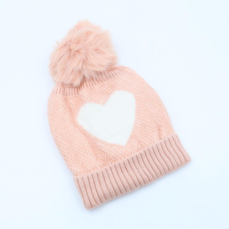 طاقية للأطفال لون بيج