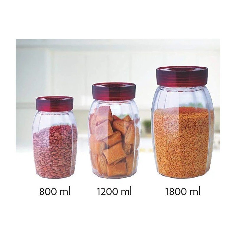 طقم 3 مطربانات زجاج سعة 1200 ملل - Image 2