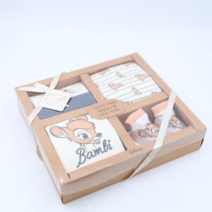 طقم مولود جديد ديزني 4 قطع قطن بامبي