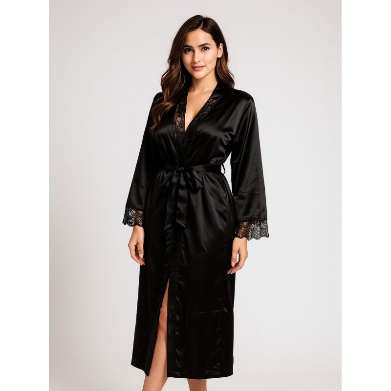 لانجري روب لون أسود