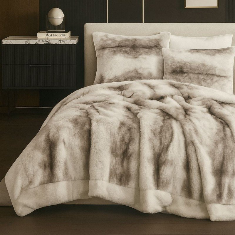 طقم لحاف شتوي مجوز 6 قطع شتوي موديل FAUX من DAMRA