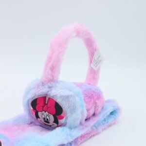 طوق للأذن مع لفحة لون بنفسجي