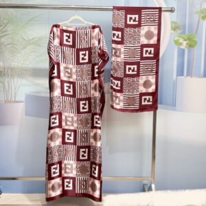 عباية ستان مع شال One Size