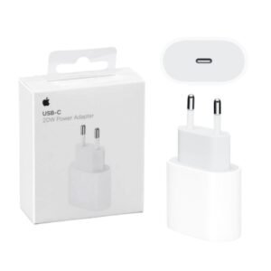 عظمة شحن (محول) آيفون Apple USB-C Power Adapter – 20 واط – لون أبيض (أصلي)