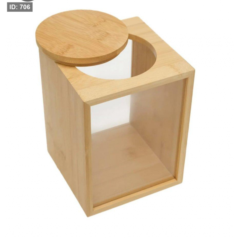 علب بامبو واجهة اكريليك صغير 10*10*12 - Image 2