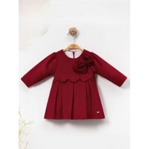 فستان بناتي لون أحمر
