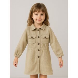 فستان بناتي لون أخضر