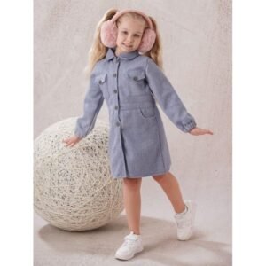 فستان بناتي لون أزرق