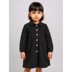 فستان بناتي لون أسود