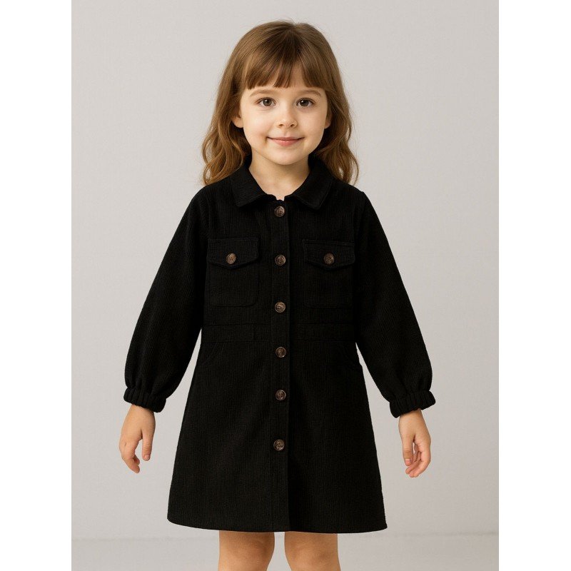 فستان بناتي لون أسود