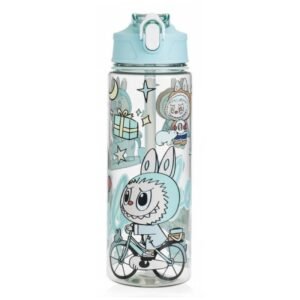 قارورة مطرة مياه رياضية لابوبو سعة 600 مل لون أخضر