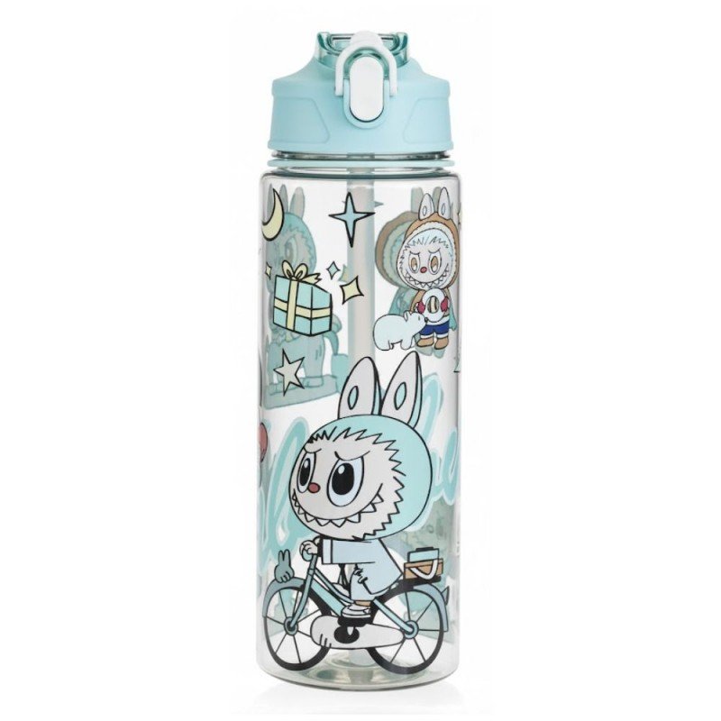 قارورة مطرة مياه رياضية لابوبو سعة 600 مل لون أخضر