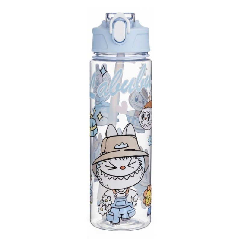 قارورة مطرة مياه رياضية لابوبو سعة 600 مل لون أزرق