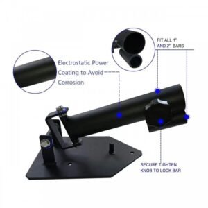 قاعدة تمرين بار (Landmine Base / T-Bar Row Platform) تُستخدم مع البار الحديدي للتمارين المركبة مثل تمارين الظهر والكتف