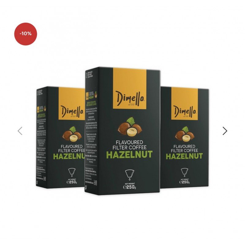 قهوة فلتر بطعم البندق dimello