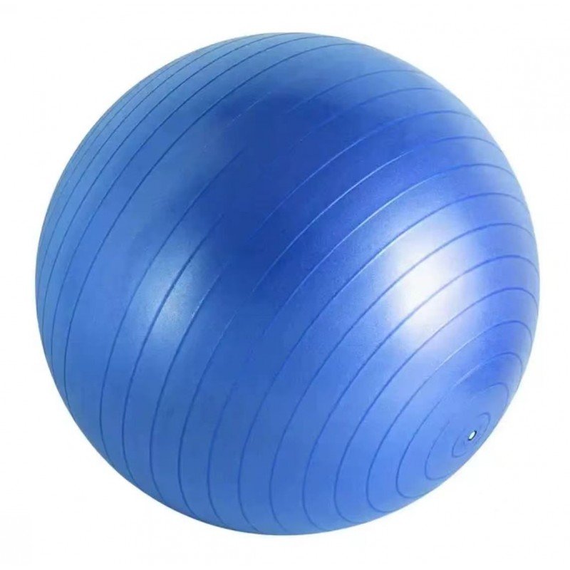 كرة يوغا / فيتنس (Gym Ball – 55cm) تُستخدم في التمارين الرياضية وتمارين التوازن والمرونة مع منفاخ