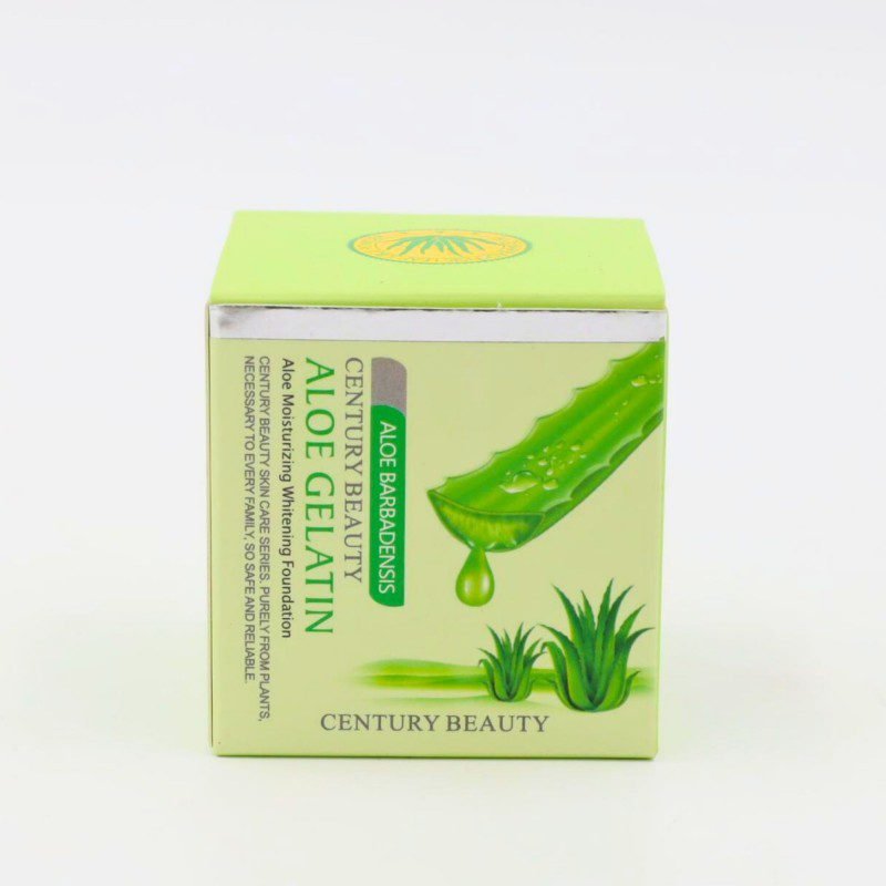 كريم أساس بالألوفيرا وفيتامين C ترطيب عميق ومقاوم للماء من Century Beauty 50غم