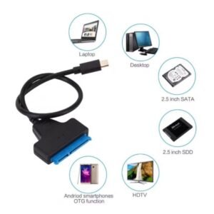 كيبل تحويلة هاردسك بشكل خارجي عن طريق type-c