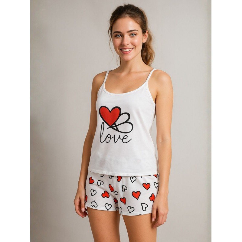 لانجري قطعتين لون أبيض