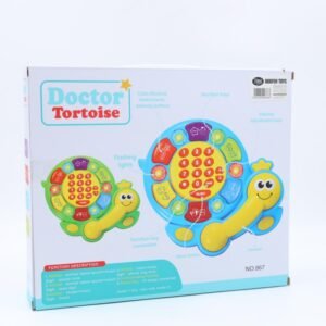 لعبة تلفون أطفال مع أصوات تعلمية لون أزرق