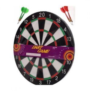 لعبة لوحة رمي السهام (معدن) مقاس 50 سم مع 4 أسهم