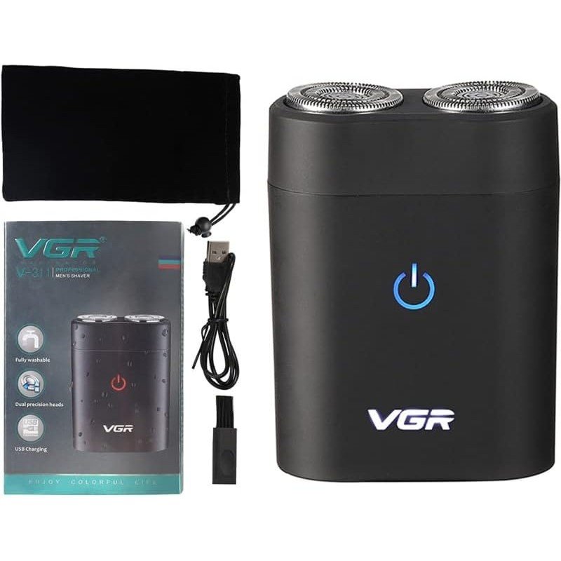 VGR V-341 Face Shaver ماكينة تنعيم اللحية في جي ار بروفيشنال قابلة للشحن - Image 10