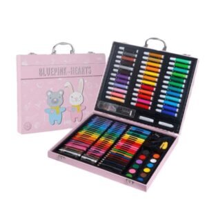 مجموعة أدوات رسم وفنية للأطفال اللون الزهري