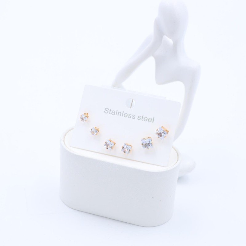 مجموعة مكونة من 3 حلوق كرستال