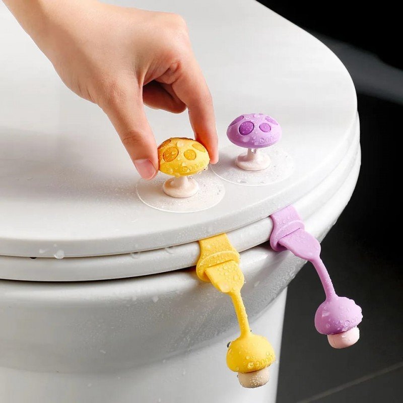 مسكة مرحاض لون أصفر