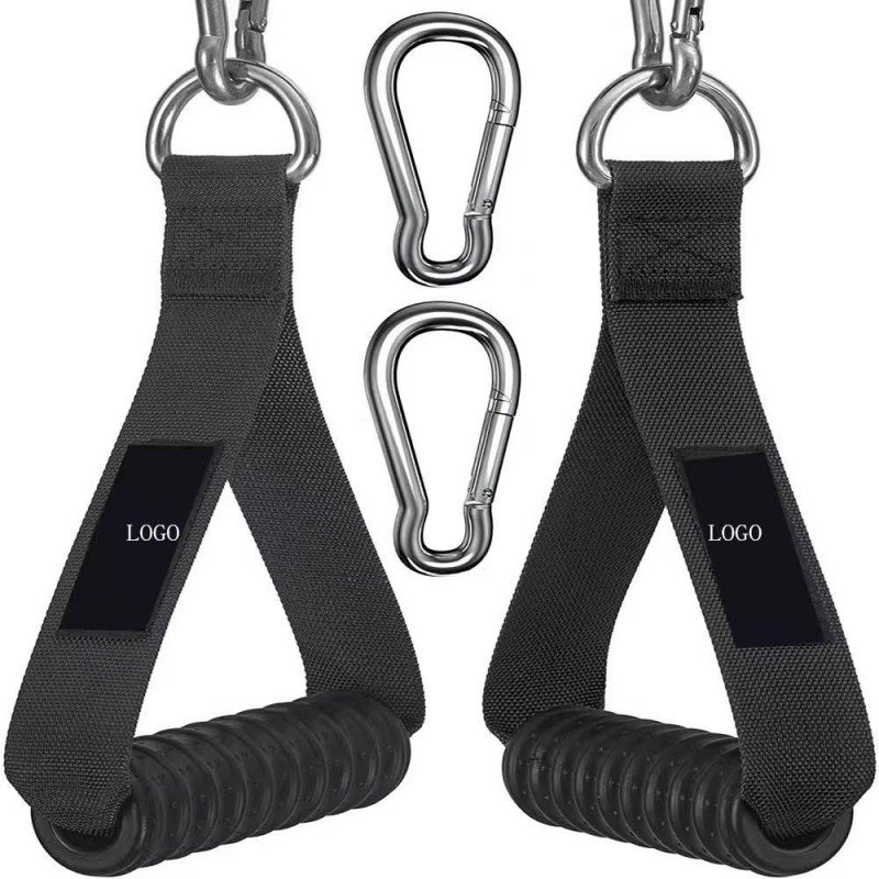 مقابض تمارين متعددة الاستخدام (Cable Handles / Resistance Band Handles) تُستخدم في أجهزة الجيم أو مع الأربطة المقاومة