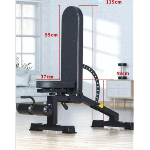 مقعد تمارين رياضي احترافي متعدد الوضعيات (Adjustable Weight Bench) يمكن تعديله من الوضع المسطح إلى المائل والعمودي
