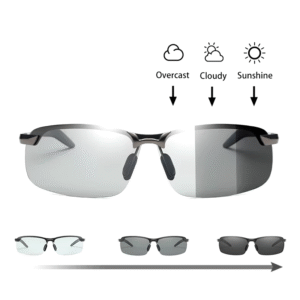 نظارة شمسية وليلية بوليرايزد فوتوكروميك حسب درجة الإضاءة