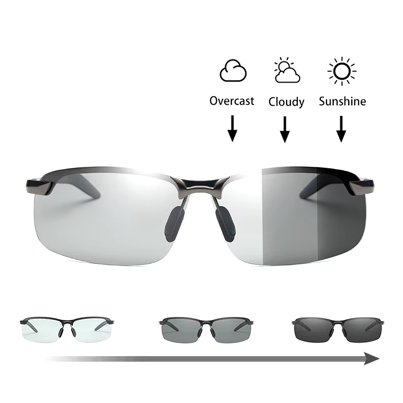 نظارة شمسية وليلية بوليرايزد فوتوكروميك حسب درجة الإضاءة