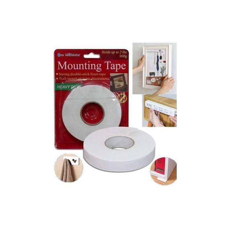 شريط لاصق ذو وجهين أبيض 900غ متعدد الاستخدامات