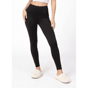 بنطلون مخمل ناعم سادة ستاتي لون أسود