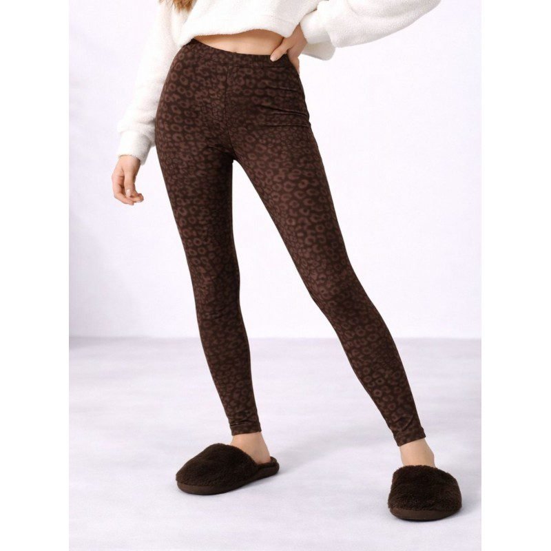 بنطلون مخمل ناعم ستاتي لون بني